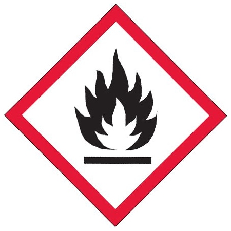 Bsc Preferred 1 x 1'' Pictogram - Flame Labels DL4141